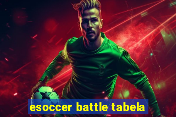 esoccer battle tabela